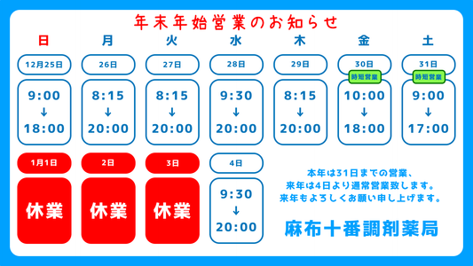 【2022-2023】年末年始の営業について